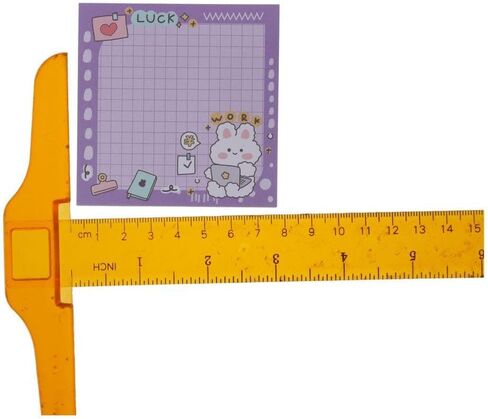 ملاحظات لاصقة على شكل أرنب لطيف، مجموعة ملاحظات لاصقة ذاتية اللصق على شكل رسوم متحركة، مقاس 3.0 × 3.0 بوصات، وسادات مذكرة كاواي، للمنزل المكتبي، 50 ورقة in Kuwait