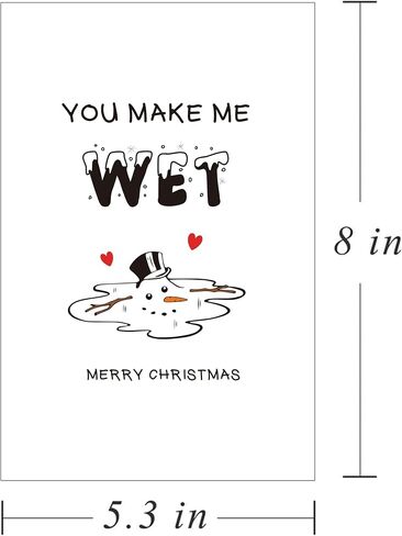 Naughty Tits Christmas Card, Sexy Merry Christmas Card for Friend BF, Funny Winter Season Xmas Card in Saudi Arabia
