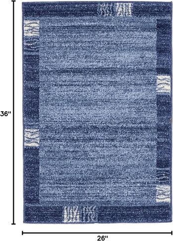 Rugs.com Angelica Collection Rug - سجادة متوسطة الحجم باللون الأزرق الفاتح بطول 6 أقدام مثالية للممرات والمداخل in Saudi Arabia