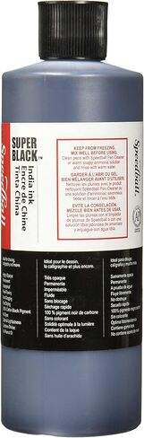 Speedball - 3378 Super Black India Ink, 1 Pint - 404696 in Kuwait