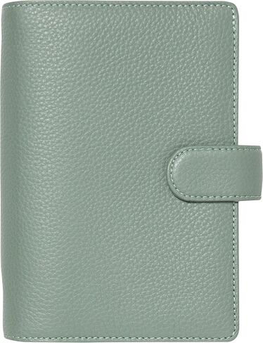 Filofax Norfolk Organizer, Personal Size, Sage - Soft, Full-Grain Leather, Six Rings, Week-to-View Calendar Diary, Multilingual, 2025 (C022636-25) in Saudi Arabia