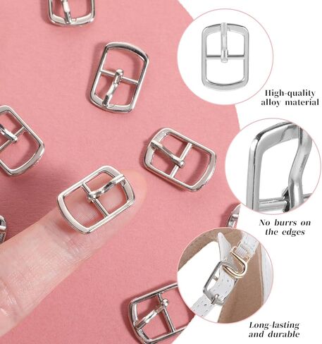 20 قطعة من أبازيم الأحذية المعدنية ذات الشق الواحد، أبازيم منزلقة قابلة للتعديل، إبزيم دوار متعدد الأغراض للحرف الجلدية، دبوس صناعة الأجهزة لحقيبة الأحذية وحزام الجلد وحقيبة الظهر وحافظة بديلة in Kuwait