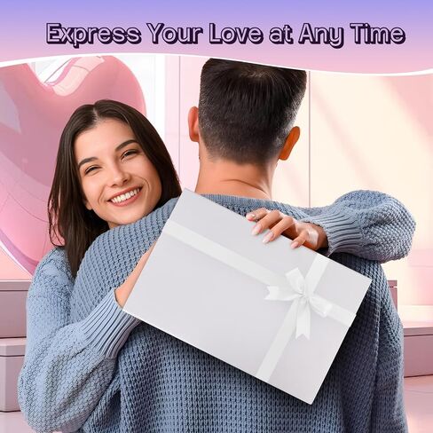 Anscher 3 Pack Magnetic Gift Boxes with Ribbon Large Size 12.5x8.5x4 Inch, Premium White Rigid Gift Boxes with Lids for Presents Bridal Proposal, Christmas, Baby Shower, Birthday and Graduation in Saudi Arabia