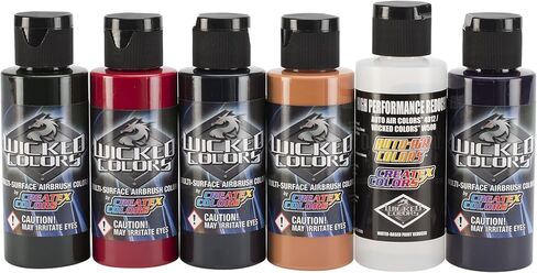 Wicked Colors W101-00 2-Ounce Wicked Primary Set Airbrush in Kuwait