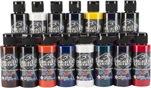Wicked Colors W101-00 2-Ounce Wicked Primary Set Airbrush in Kuwait