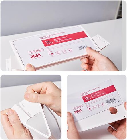 Desk Name Plate Holder, Plastic Sign Holder for Table Display, Foldable Double Sided Nameplate (Black 150*80mm/5.9*3.15 inches ) in Saudi Arabia