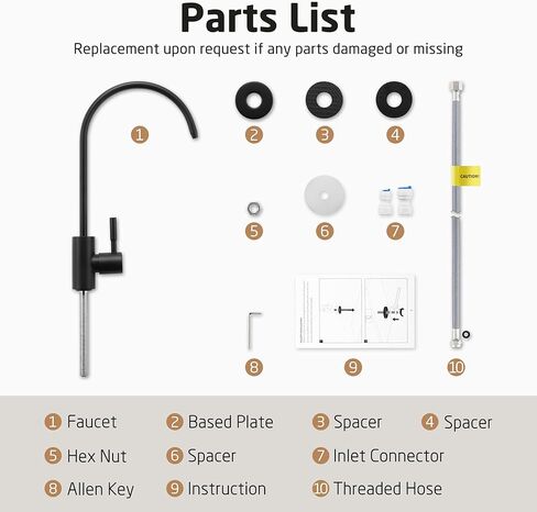 KES RO صنبور تصفية المياه صنبور غير فجوة الهواء مياه الشرب صنبور المشروبات لأنظمة التناضح العكسي نظام تنقية المياه 304 الفولاذ المقاوم للصدأ النهاية المصقولة، Z504CLF-BS in Kuwait