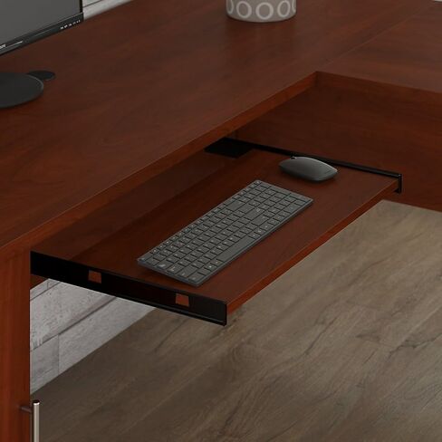 Bush Furniture Somerset L Shaped Desk with Hutch and Lateral File Cabinet in Saudi Arabia