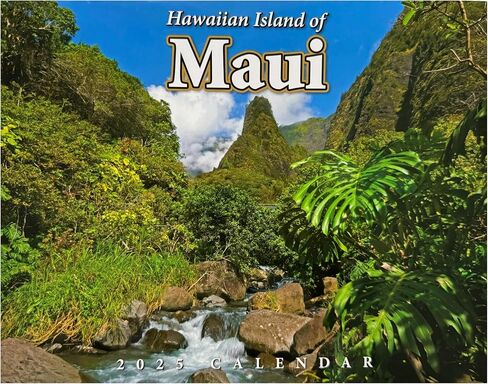Islander Hawaii Hawaiian 2025 Twelve Month Wall Calendar (Kauai The Garden Isle) in Saudi Arabia