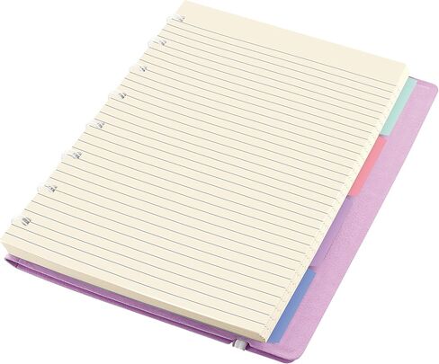 FILOFAX Refillable Pastel Notebook, A5 (8.25" x 5") Vista Blue - 112 Cream moveable pages - Index, pocket and page marker (B115051U) in Saudi Arabia