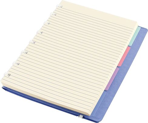 FILOFAX Refillable Pastel Notebook, A5 (8.25" x 5") Vista Blue - 112 Cream moveable pages - Index, pocket and page marker (B115051U) in Saudi Arabia