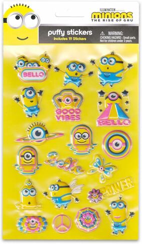 مجموعة أقلام مينيونز - حزمة تحتوي على 6 أقلام بالإضافة إلى ملصقات للوازم المدرسية للأطفال | ملحقات مكتب ديسبيكابل مي للأولاد والبنات (قد تختلف التصاميم) in Kuwait