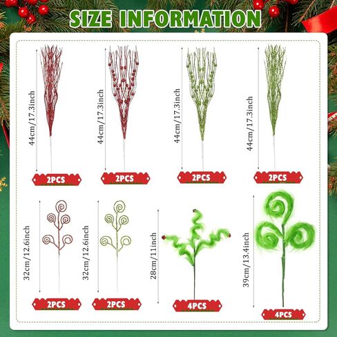 20 جهاز كمبيوتر شخصى شجرة عيد الميلاد فروي أخضر يختار 13 '' 11 '' الأخضر مجعد يختار ينبع وبريق التوت ينبع فروي قزم شجرة عيد الميلاد زخرفة لشجرة عيد الميلاد زينة إكليل زهرية حشو in Kuwait