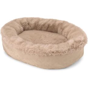 سرير أورفيس ملفوف من الفرو الصناعي للكلاب، ريحان - صغير in Kuwait