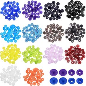 140pcs Plastic Snap Buttons, T5 Resin Snap Buttons Kit 12mm Sew on Snap Buttons Snap Buttons for Sewing Snap Button Fasteners Kit for Clothing Sewing Crafting