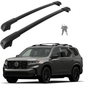 Roof Rack Cross Bars for 2016-2022 Honda Pilot, Anti-Theft Aluminum Adjustable Crossbars Cargo Rooftop Luggage Kayak Bicycles Canoe Carrier