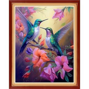 Lovxvouy Cross Stitch Stamped Kits pre-Printed Cross-Stitching 11CT Full Range of Embroidery Starter Kits for Beginners DIY Cross Stitch Kits for Adults Needlepoint Kits-Parrot Bird 18x18 inch