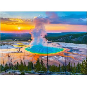 Nature Puzzle for Adult 500 Piece Puzzle Mountain Lake Landscape Puzzle Scenery, Jigsaw Puzzles Scenic, Art Home Decor DIY Funny Challenging Puzzle Game Toy for Mom, Wife, Friend