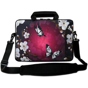 AUPET 16 16.5 17-17.3-Inch Water Resistant Neoprene Sleeve Notebook Neoprene Messenger Case Tote Bag with Outside Handle and Adjustable Shoulder Strap & Extra Pocket(Nice High-heeled Shoes)