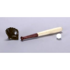 Dollhouse Miniature Baseball Set
