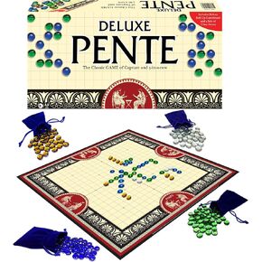 Deluxe Pente, by Winning Moves Games USA, Family Strategy Game of Capture Stones for 2 to 4 Players, Ages 8+