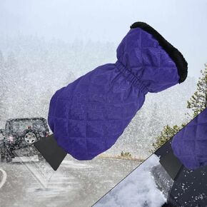 Ice Scraper with Glove Car Scraper Mitt Windshield Scraper Mitt Glove Snow Scraper Waterproof Hand Mitten Snow Shovel Glove Snow Removal Supplies