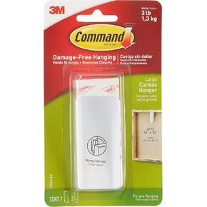 3M CANVAS HANGER LARGE WHT (Pkg of 10)