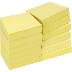 (24 Pads) Sticky Notes 3 x 3in,2400 pcs Self-Stick Notes,100 Sheets/Pad Bright Colors Post Pads,Super Adhesive Sticky Pads Easy to Post Recyclable for Office,Shool,Home,Notebook,Meeting,Clean Removal
