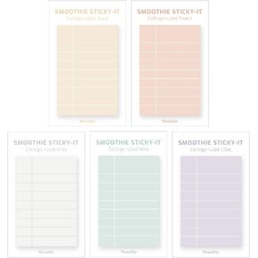 Monolike Sketch Planning Ver.2 Sticky-it - 5p Set Self-Adhesive Memo Pad 50 Sheets