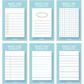 Monolike Sketch Planning Ver.2 Sticky-it - 5p Set لوحة مذكرة ذاتية اللصق 50 ورقة in Kuwait