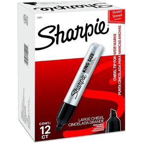 Sharpie 15001 Box of 12 Sharpie King Size Chisel Tip Permanent Markers