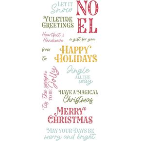 Sizzix Clear Stamps Set Greetings of The Season by Catherine Pooler