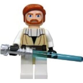 LEGO Star Wars Minifigure - Obi-Wan Kenobi with Lightaber (Clone Wars)