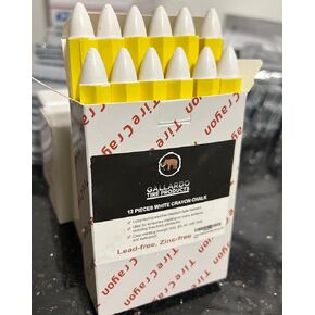 12 Pieces | White Solid stick Marker | Tire Crayon chalk
