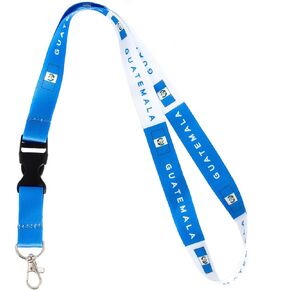 Desert Cactus Country of Guatemala Lanyard Flag Car Keys ID Badge Holder Keychain Souvenir Guatemalan Detachable Breakaway Snap Buckle (Lanyard)