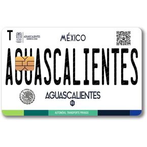 Mexico Placas - Mexican License Plate - Credit and Debit Card Skin Vinyl Sticker (2 Piece) (Zacatecas)