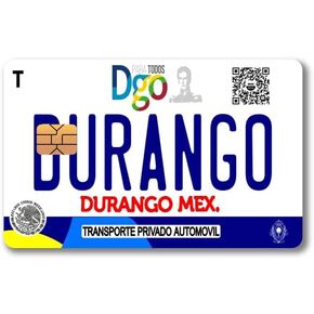 Mexico Placas - لوحة ترخيص مكسيكية - ملصق من الفينيل لبطاقة الائتمان والخصم (قطعتان) (زاكاتيكاس) in Saudi Arabia
