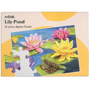 Relish Dementia Puzzles for Adults, 13 Piece Lily Pond Jigsaw Puzzle, Alzheimer’s Products and Activities