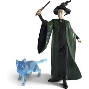 Schleich Wizarding World of Harry Potter 2-Piece Collectible Set with McGonagall and Her Cat Patronus Figurines