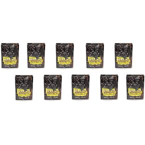 10 Packs Dragon Shield Matte Mini Japanese Black 60 ct Card Sleeves Display Case