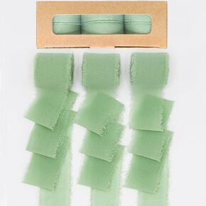 Silver Christmas Tree Ribbon Light Wired Christmas Ribbon Decoration 32ft (2X16ft) Swirl Sheer Wired Christmas Ribbon Sheer Glitter Ribbon for Christmas Tree