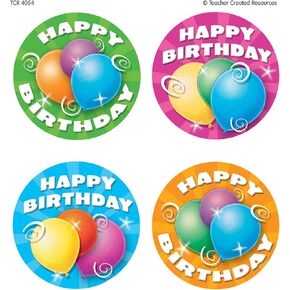 Teacher Created Resources Birthday Wear'Em Badges (4054)
