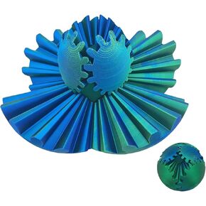 Gear Ball 3D Printed Gear Ball Rotating Ball Or Cube Fidget Toy, 3Dprints Gearball Fidgets Toy for Stress and Anxiety Relaxing, Into Any Shape You Want, Ideal for Sensory Needs.New-1