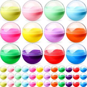 120 Pcs 2 Inch Empty Vending Machine Capsules Colored Round Capsules Toy Bulk Gumball Machines Plastic Balls Small Plastic Containers for Easter Party Favor Themed Gift(Classic)