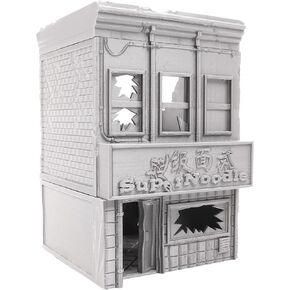 Ruined Noodle Shop - Tabletop Terrain by Corvus Terrain Compatible with MCP 32mm