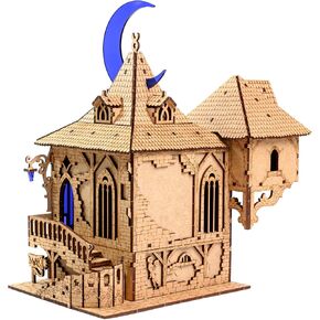 Towerrex Mage Shop D&D Terrain, Town Buildings, Tabletop Battle Map, RPG Scenery for 28mm Miniatures, Wargaming Terrain Pieces, Accessories for Dungeons & Dragons, Pathfinder, Warhammer