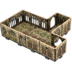 Archon Studio Dungeons & Lasers: Cursed Cathedral Miniature Terrain – Unpainted Compatible with DND and Other Tabletop RPG Games