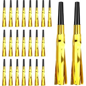 Noise Makers, Gold Noise Makers, Glitter Metallic Fringed Party Blowers Noisemakers Horns for Adults for Birthday Sporting Events Halloween Christmas New Year Party Favor Supplies (Gold)