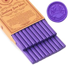 White Sealing Wax Sticks, WASOHLING 20Pcs Glue Gun Wax Seal Sticks for Wax Seal Stamp, White Wax Seals for Christmas Wedding Invitation Envelope Letter Seals, Craft Adhesive (Mini Size)