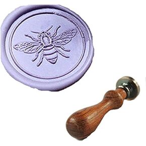 Bee Wax Seal Stamp Rosewood Handle Set Harvest Festival Christmas Card Wedding Invitations Gift Package Sealing Stamp Bee Wax Seal Sealing Stamp Set